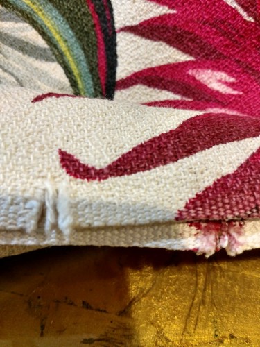 Vintage Tropical Barkcloth Panel 86x22.