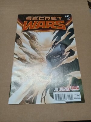 Secret Wars #5 (1st Print Alex Ross Cover) 2015 God Emperor Doom - NM. Nw28