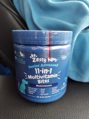 Zesty Paws Advanced 11 in 1 Multivitamin 90 Chicken Flav Dog Chew Exp:5/25