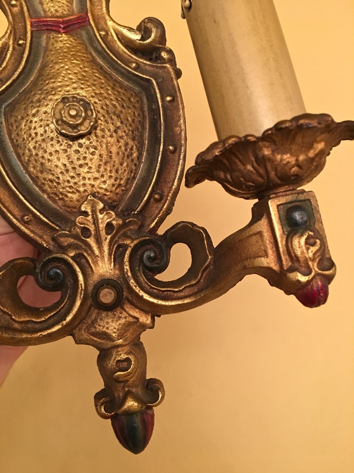 Vintage Lighting four matching 1930 Spanish Revival sconces