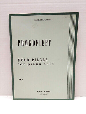 Prokofieff Four Pieces for Piano Solo Op.4, Edwin F. Kalmus Piano Series