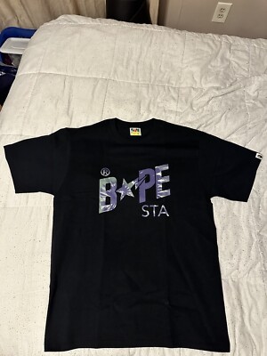Sz XL - Bape Color Tye Dye Purple  Bapesta Logo Tee 2020 A Bathing Ape Tie dye