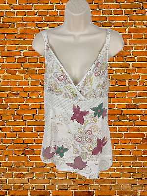 Cream strappy vest top sale