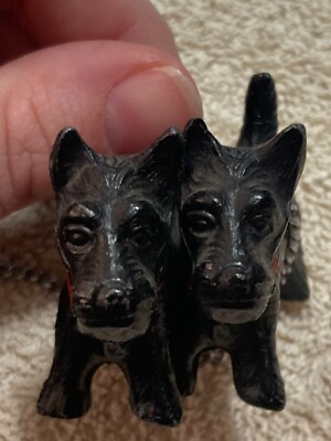 Scottish Terrier Dual Mechanical with attached pencil bridge Red Paint