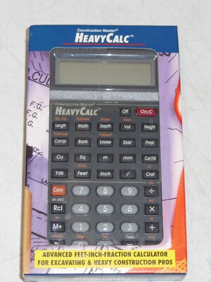 Calculated Industries Construction Master HeavyCalc Calculator 3215 - New