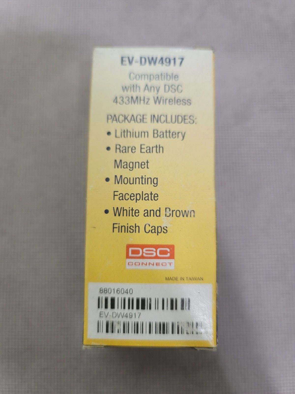 DSC EV-DW4917 Wireless Recessed Door/Window Sensor Secure Wireless 433 MHz