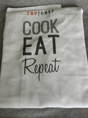 TOP CHEF - White Apron  cook, Eat, Repeat  NEW