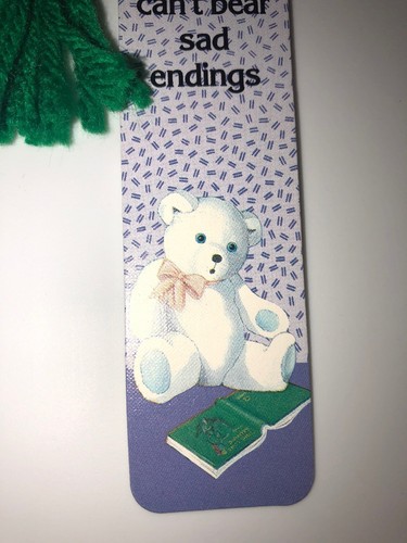 Vintage 80’s Teddy Bears Bookmark Tassel Antioch 1985 Bearly Yours
