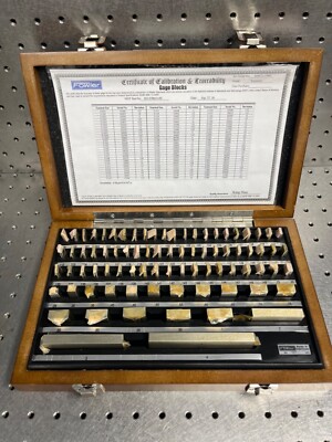 Fowler 81 Pc Steel Gage Block Set 0.050-4.000 Never used Original wrapping Nice!