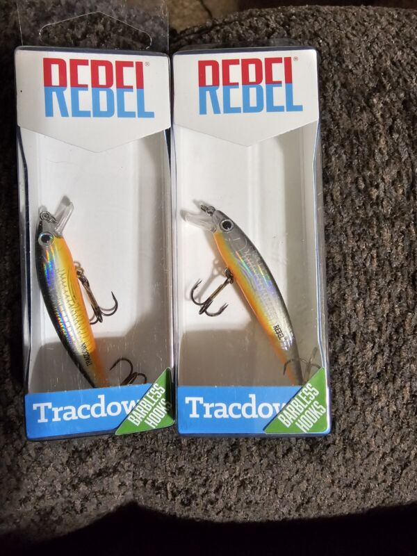 Rebel Lures Tracdown Minnow Fish Catcher Brown Trout 2 1/2 In 1/8 Oz