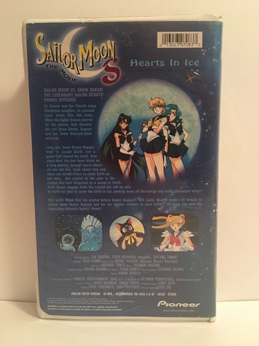 Sailor Moon S The Movie - Hearts in Ice (VHS, 1994, English Dubbed)