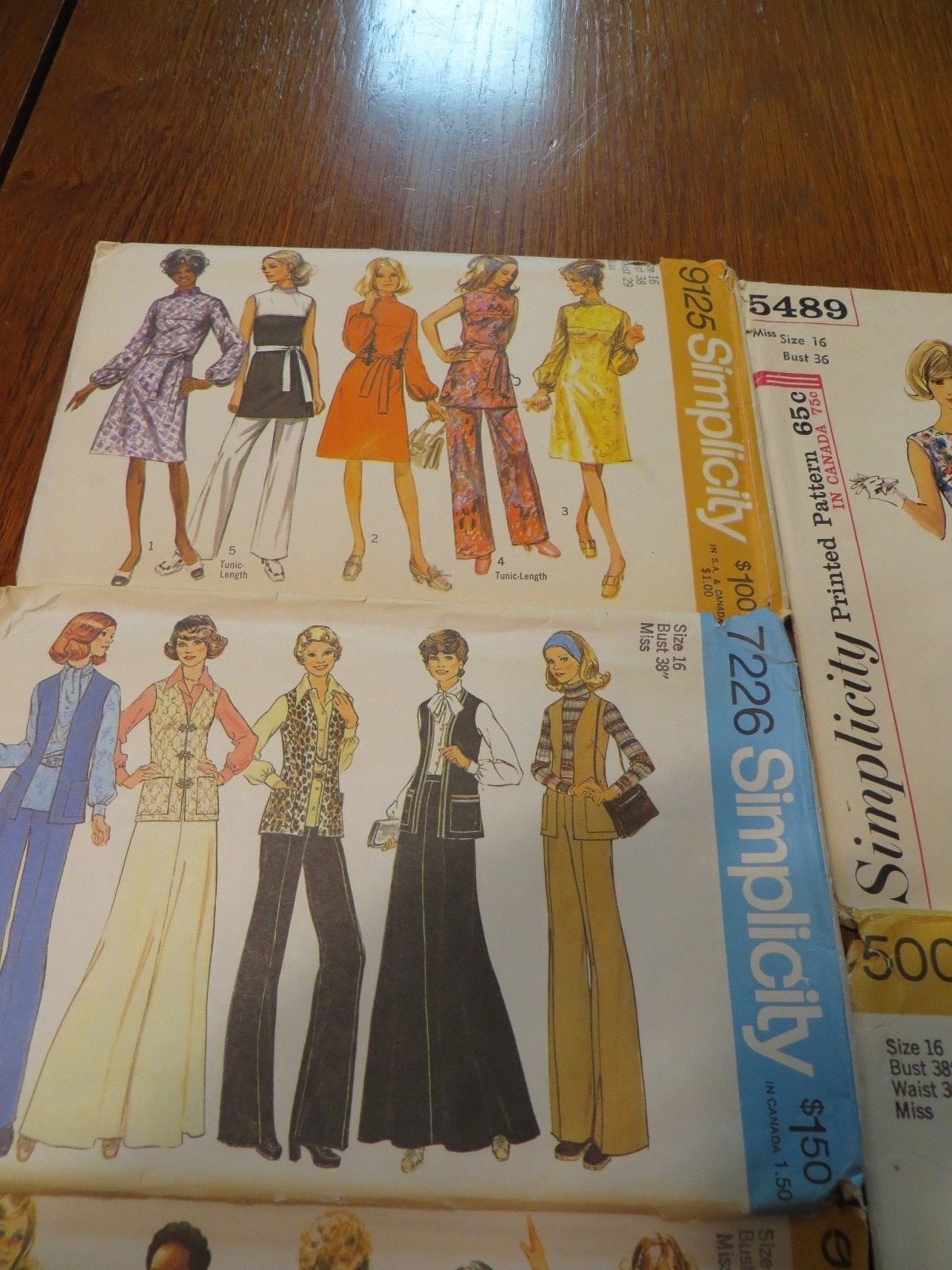 Vintage Sewing Patterns 1960's & 1970's Womens Size 16