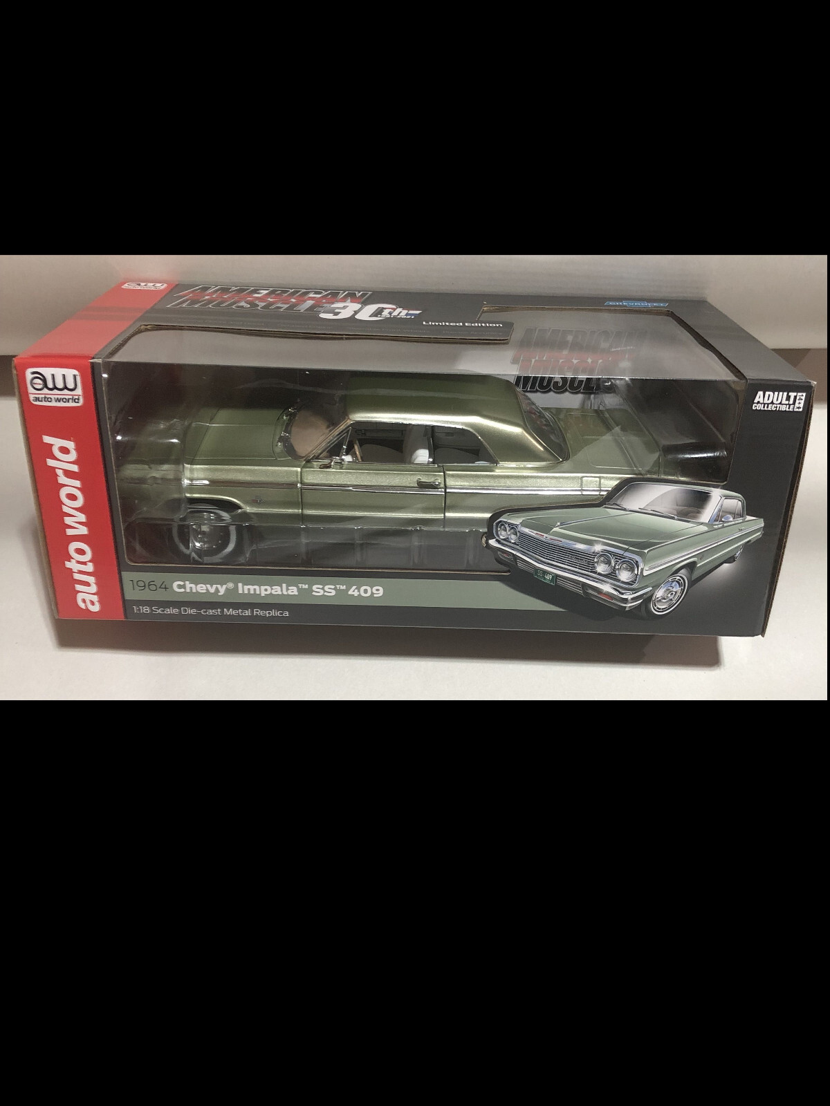 1964 Chevy Impala GREEN 1:18 Autoworld 1264 | eBay