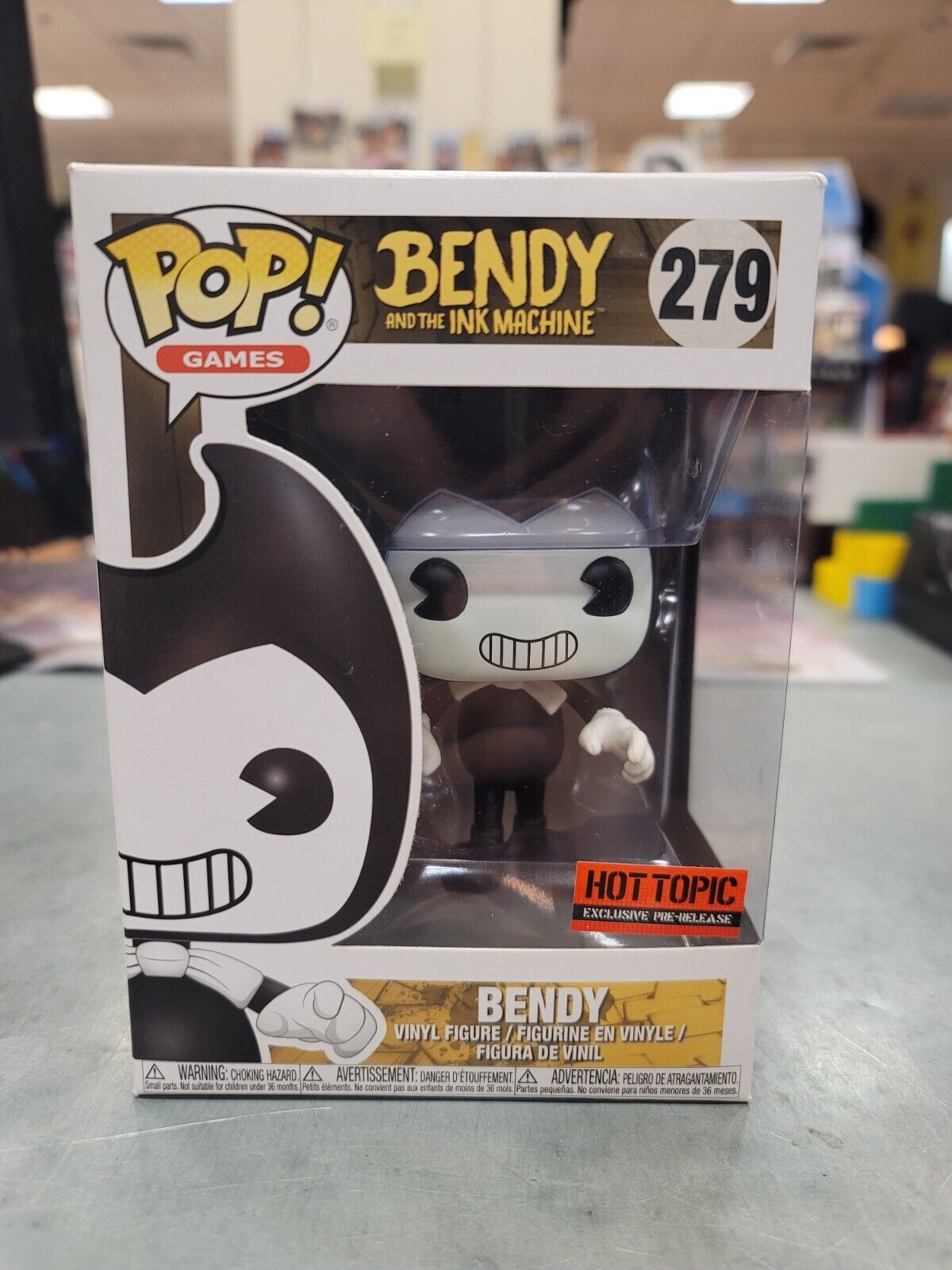 Funko Pop Bendy #279 Bendy and The Ink Machine Games Vinyl Figure Hot Topic Excl Funko Pop Bendy #279 Bendy and The Ink Machine Games Vinyl Figure Hot Topic Excl