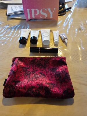 ipsy makeup bag lot, 5 bags with makeup included 