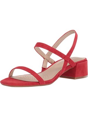 

KENNETH COLE Женские красные кожаные сандалии без шнуровки на блочном каблуке Maisie Slingback, Красный, MLS9102SU
