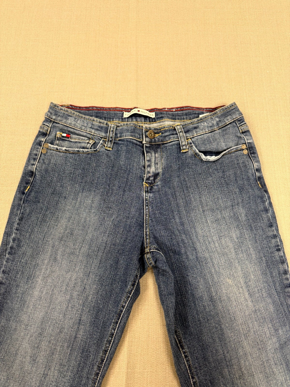 Tommy Hilfiger Jeans Women’s 10 Blue Denim Bootcut Mid Rise Medium Wash Casual