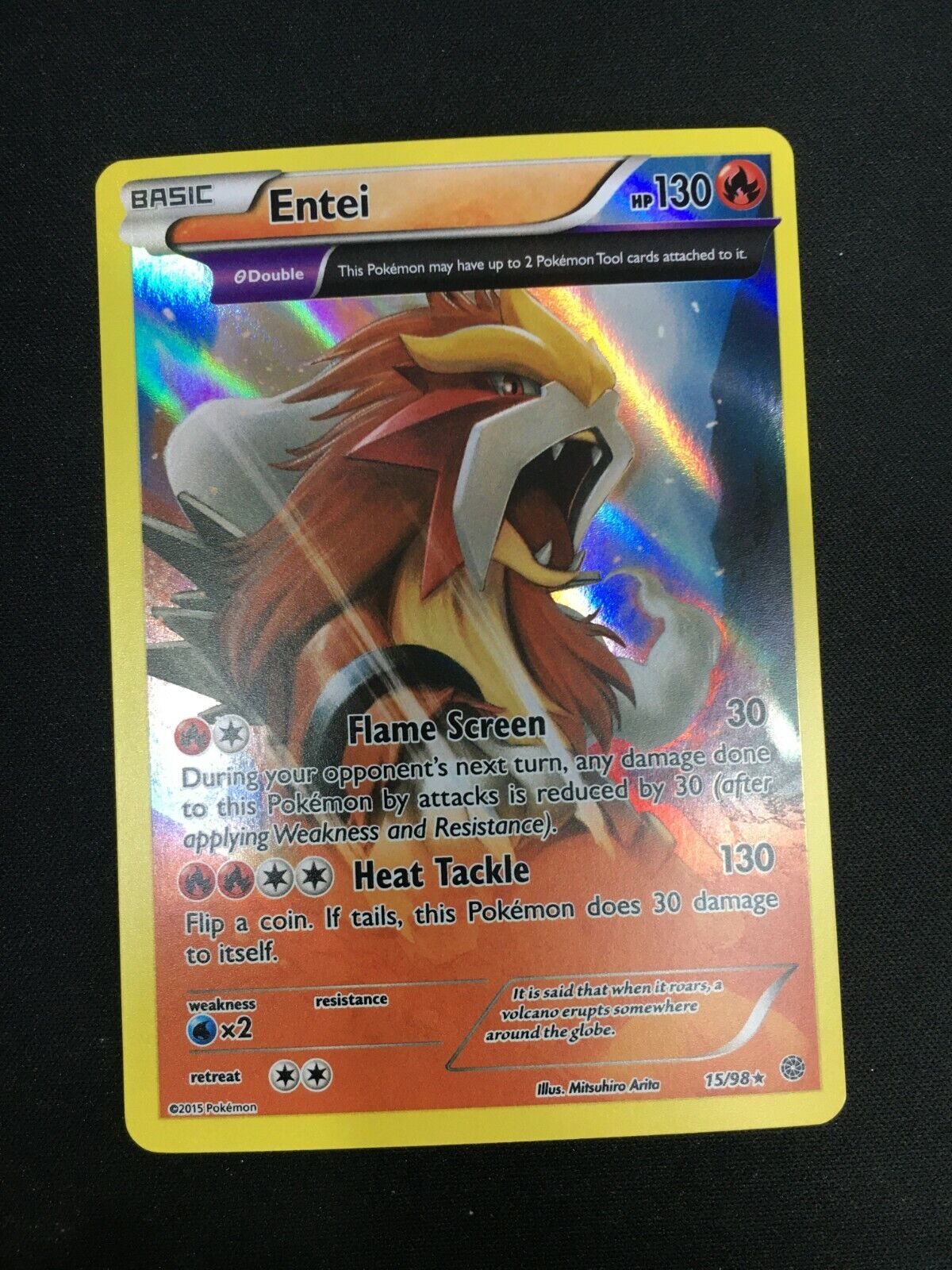 Entei Holo Rare XY Ancient Origins 15//98 NM