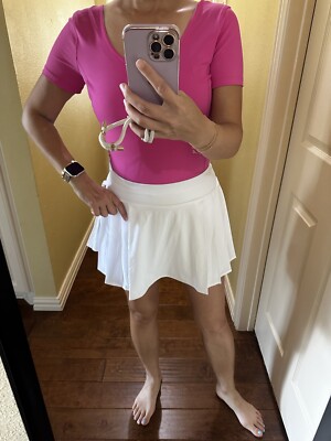 NWT Lululemon Nulu Cropped Yoga Align Tee Short Sleeve Sonic Pink Sz 8