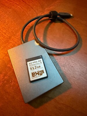 Angelbird 512GB CFexpress 2.0 Type B Memory Card w/ Reader (Supports 8K+ RAW)