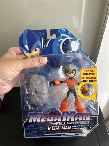 MegaMan Fully Charged Deluxe Series Drill Man Schematics Action