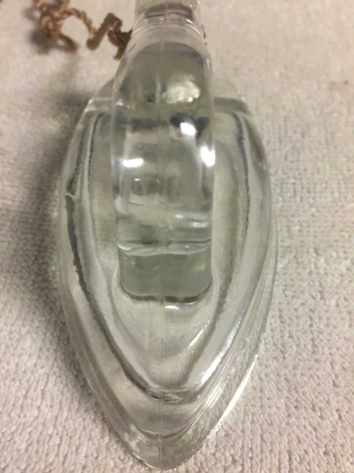 Miniature Glass Candy Jar - Clothing Iron