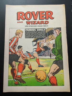 Rover and Wizard Comic April 19th 1969, Football, FREE UK POSTAGE