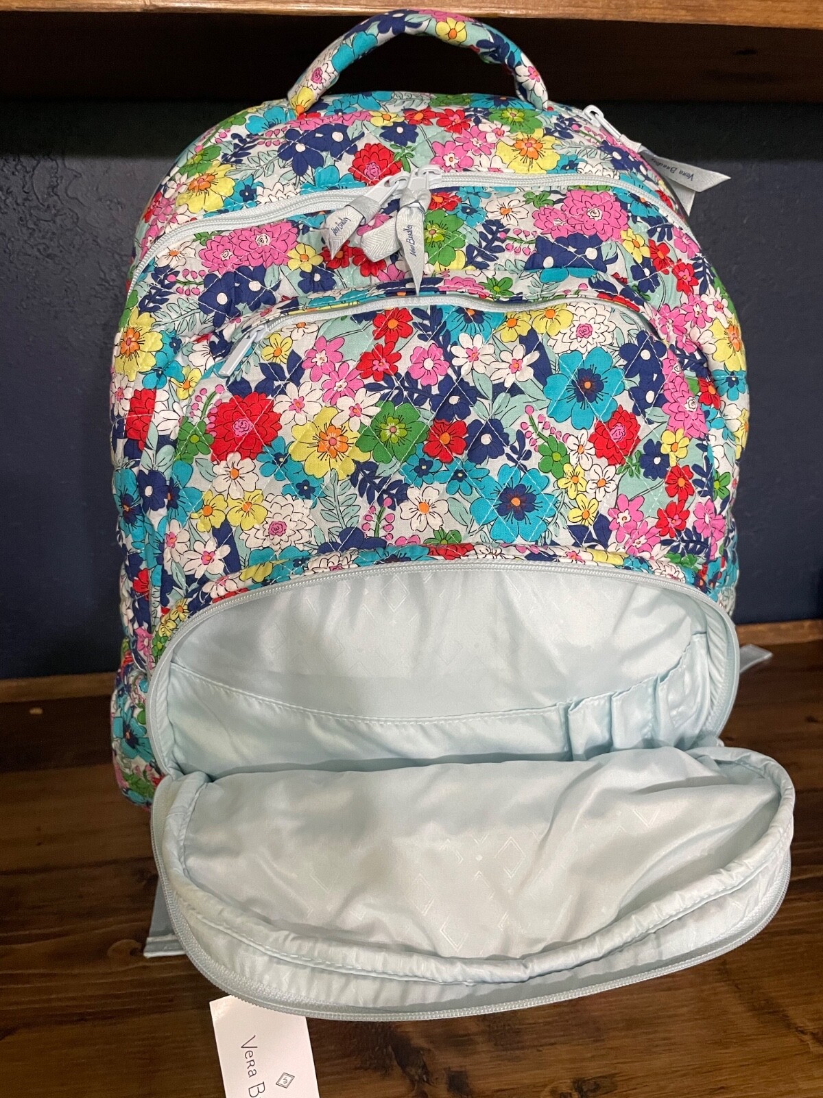 Vera Bradley far out floral school backpack for girls
