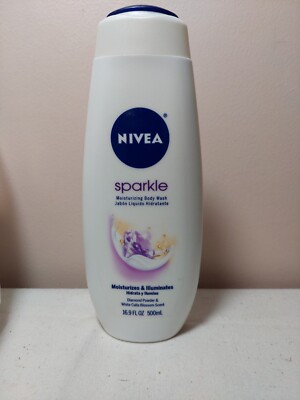 Nivea Sparkle Cream Body Wash Diamond Powder-Calla Blossom 16.9oz NOS