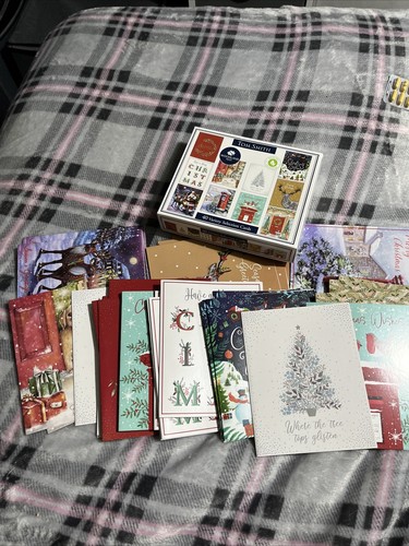 Tom Smith Weihnachtskarten – 40 Stück, 10 Verschiedene Designs, Recycelbar