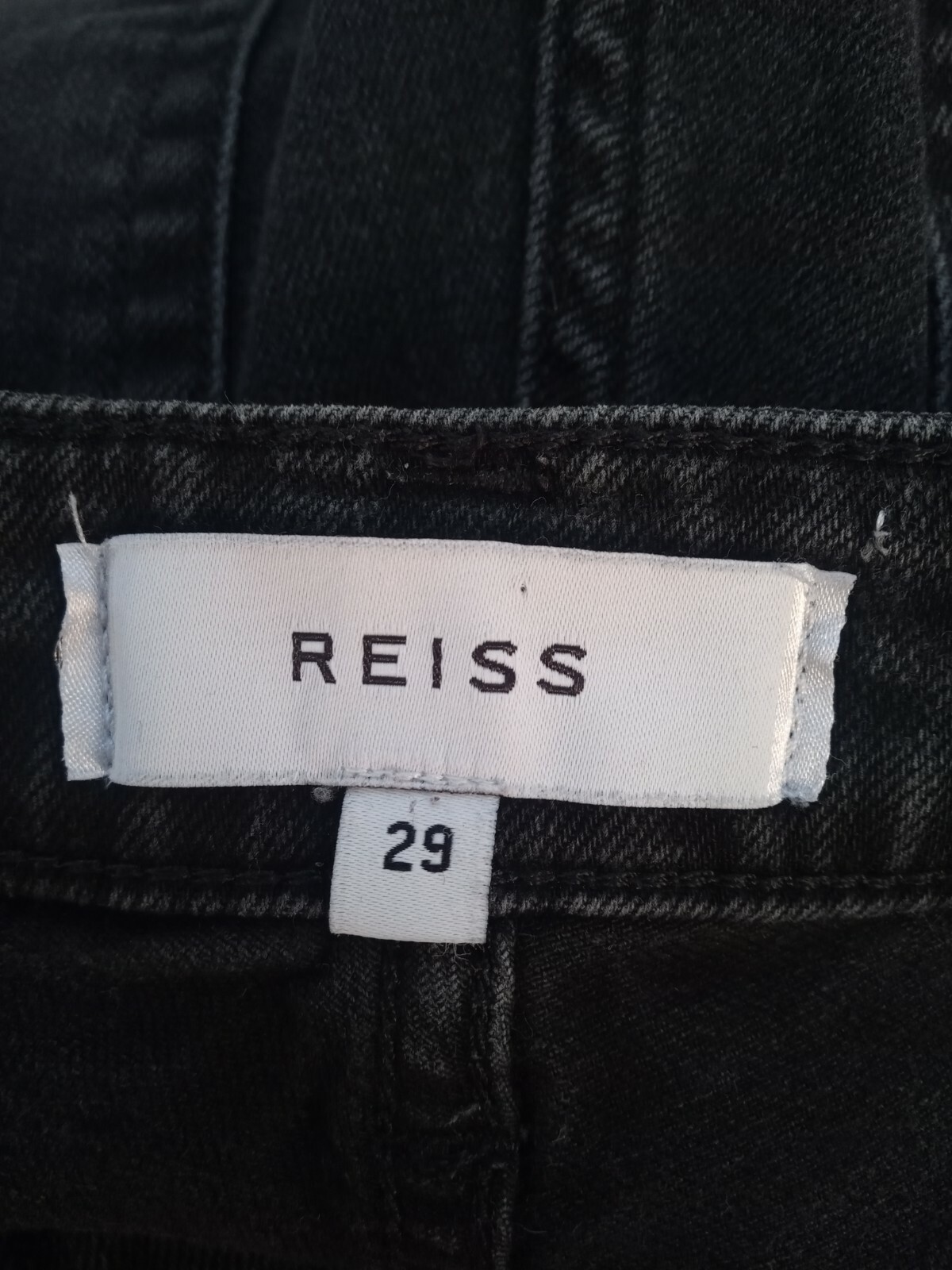 REISS RAVEN Black Jeans Size 29 UK 