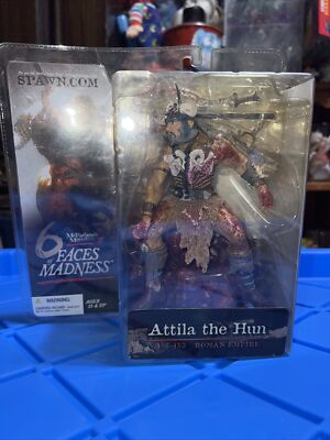 Mcfarlane Monsters III 6 Faces Of Madness  ATTILA The HUN 2004 NIB Spawn.com 6''