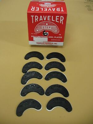 Polyurethane Heel  Plates -Heel Savers Self Adhesive 5 pairs with nail option
