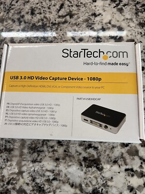 Startech.com Usb 3.0 Video Capture Device - Hdmi / Dvi / Vga / Component Hd