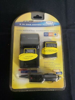 Digital Concepts 3 In 1 Combo Package Li On Battery Car Charger DC Charger