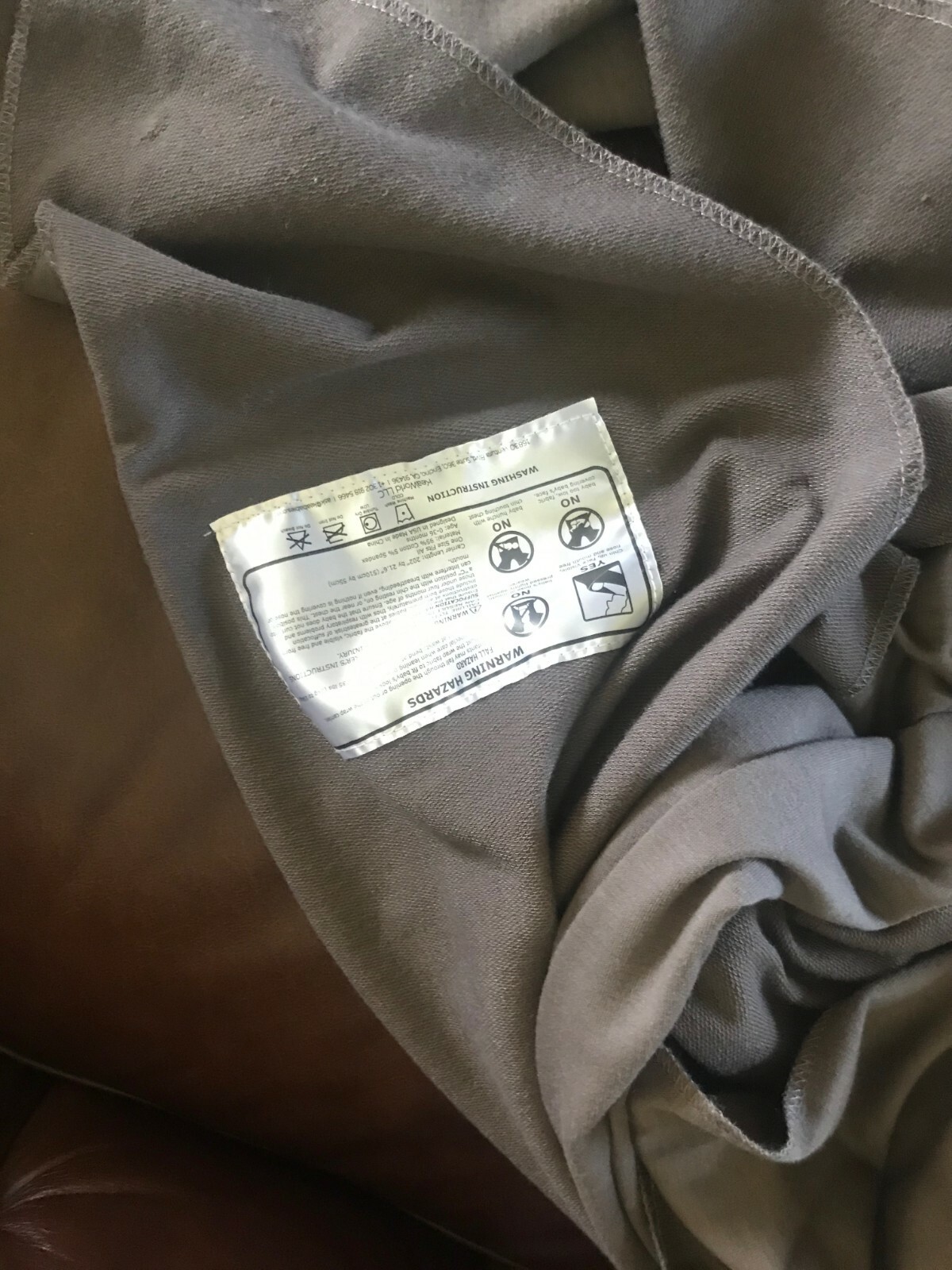 Gently Used Keababies Large Taupe Colored Baby Wrap Carrier Scarf &ndash; 22 x 200 inc
