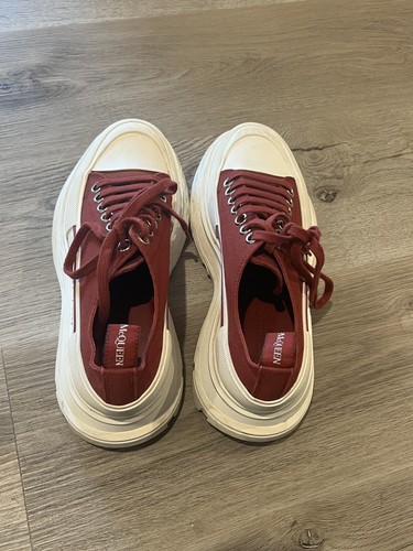 alexander mcqueen Red Tread Slick Low Sneakers 38 | eBay