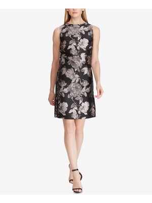 

Женское черное короткое коктейльное платье-футляр без рукавов RALPH LAUREN Petites, Черный