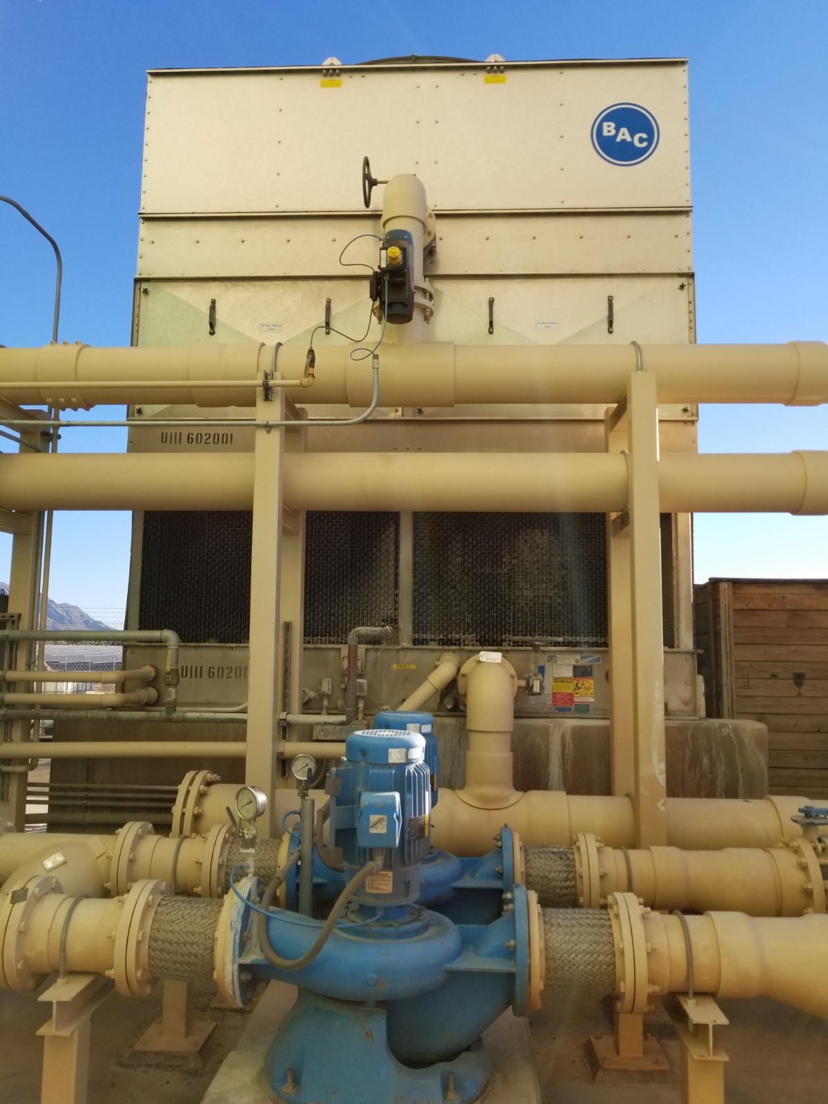 2012 BAC 500 Ton Cooling Tower, 1,543 GPM, 30HP Fan Motor, 460V, 3 Phase