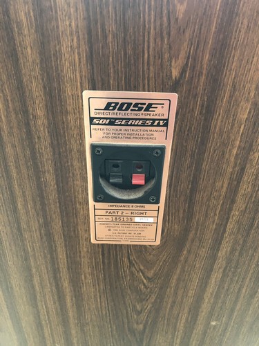 BOSE 501 SERIES IV DIRECT/REFLECTING SPEAKERS