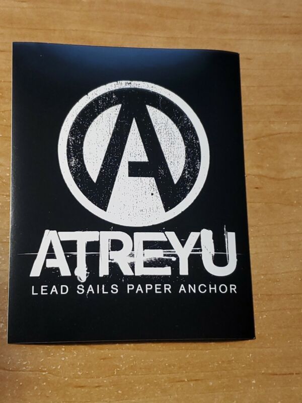 Atreyu Rare original Promo Lead Sails Paper Anchors Bumper Sticker Band Decal 