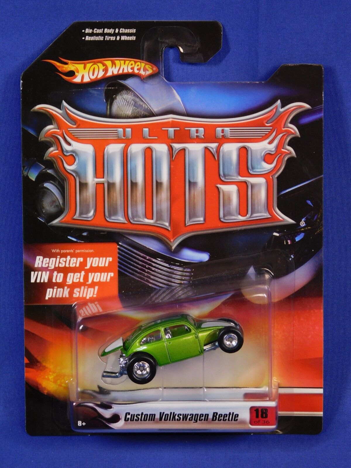 HOT WHEELS CUSTOM VOLKSWAGEN BEETLE 2007 ULTRA HOTS 18 OF 36 HOT WHEELS CUSTOM VOLKSWAGEN BEETLE 2007 ULTRA HOTS 18 OF 36
