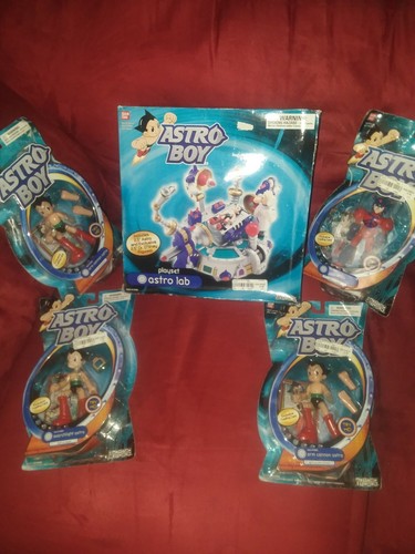 Ban Dai Astro Boy Astro Lab Playset 4 Action figures Rare | eBay