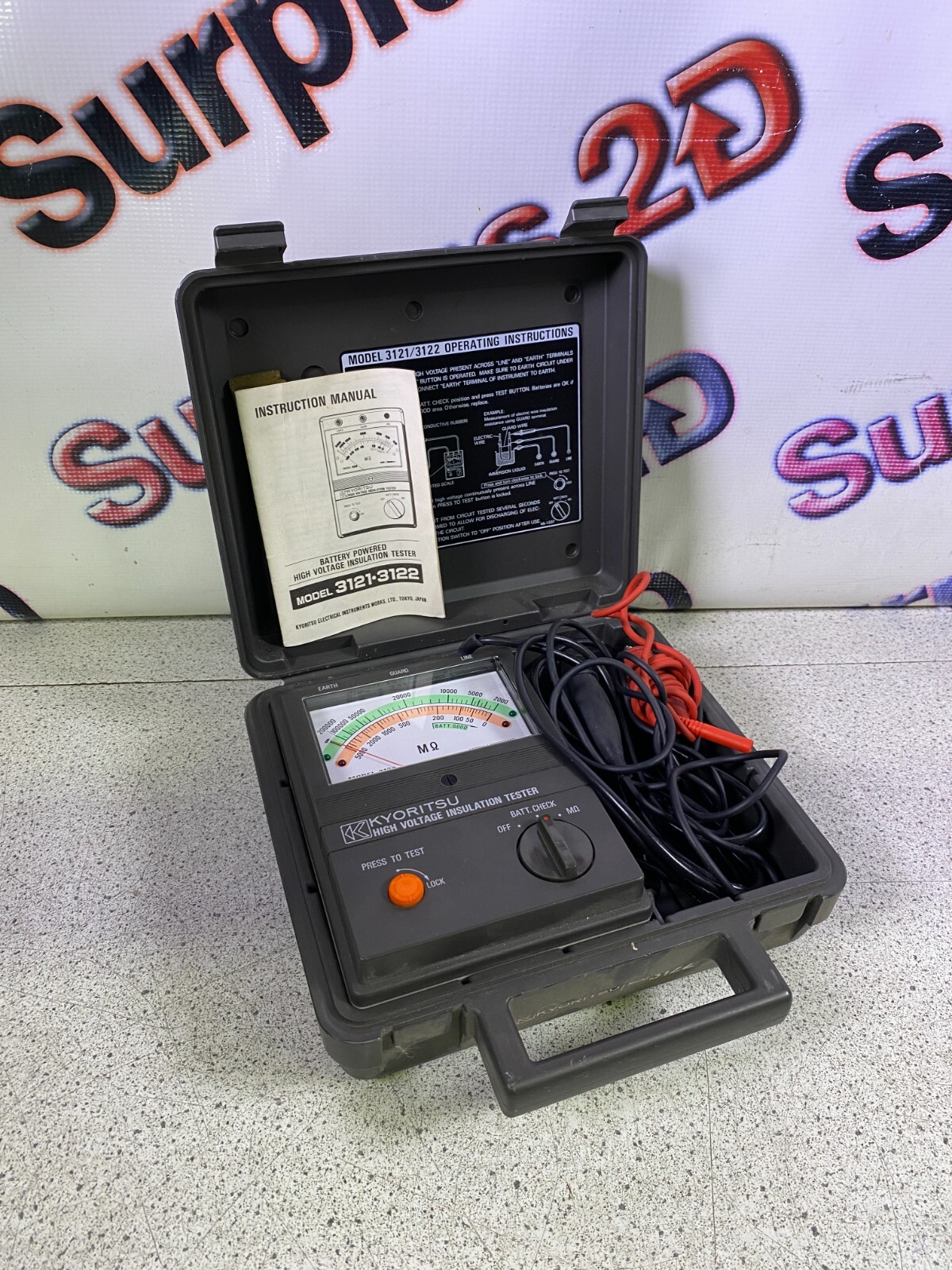 Kyoritsu Model 3122 Battery Powered High Voltage Insulation Kyoritsu Model 3122 Battery Powered High Voltage Insulation