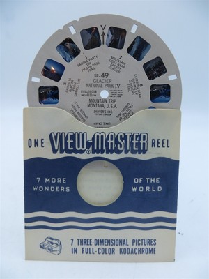 View-Master Reel SP-49, Glacier National Park IV, Mountain Trip, MT, Single Reel