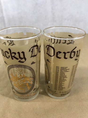 (2) 1974  Kentucky Derby Churchill Downs Glasses G24