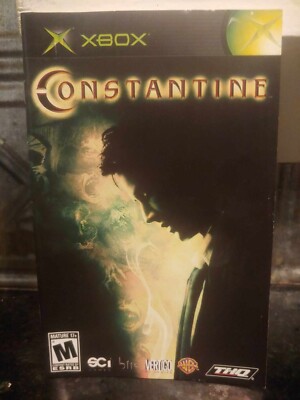 CONSTANTINE Microsoft XBOX Original THQ 2005 Game Instruction Booklet Manual