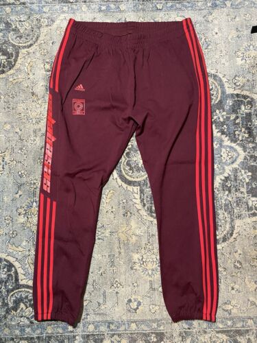 Adidas Yeezy Calabasas Track Pants Maroon Red Mens Size XL Adidas Yeezy Calabasas Track Pants Maroon Red Mens Size XL