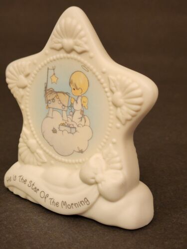 ::Precious Moments Star of the Morning Figurine Angel Baby Boy Nativity Christmas 