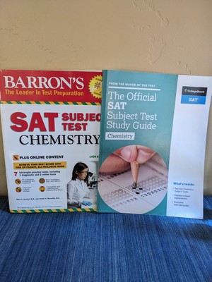 Barron's SAT Subject Test: Chemistry 14th Ed & Official SAT test study guide